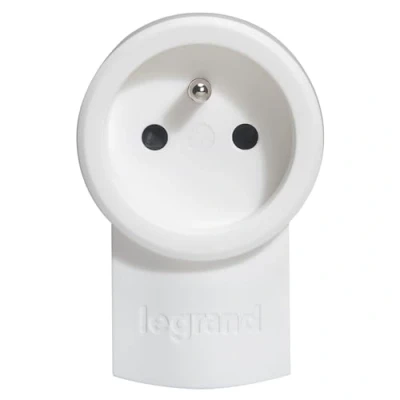 Imagen de Legrand LEG50461 Enchufe de doble función (250 V, 16 A, 2 pines y toma tierra), color blanco