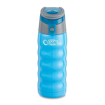 Imagen de Pioneer Grunwerg Cafetera de vacío Viaje Botella Agua Caliente, Acero Inoxidable, Jelly Blue, 350 ml