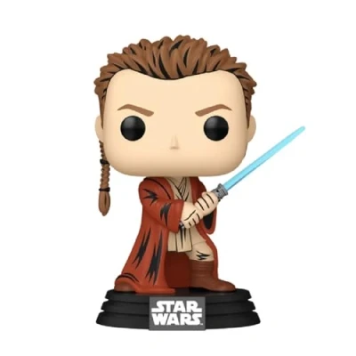 Imagen de Funko Pop! Star Wars Obi Wan Kenobi Figura retro de vinilo Bobblehead, 4 pulgadas, The Phantom Menace 25th Anniversary