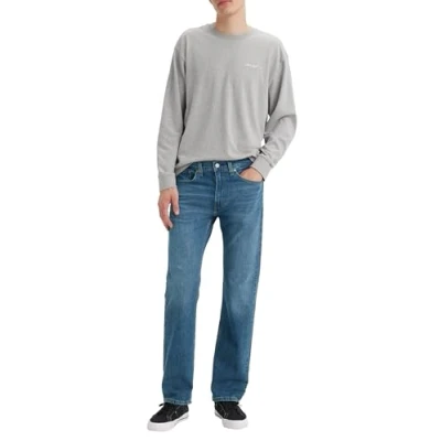 Imagen de Levi&#039;s 505 Regular Fit Jeans (Also Available in Big &amp; Tall), Fremont Drop Shot, índigo Medio, 31W x 32L para Hombre