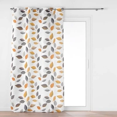 Imagen de Douceur d&#039;Intérieur vahine Cortina con Ojales (140 x 280 cm), poliéster Estampado
