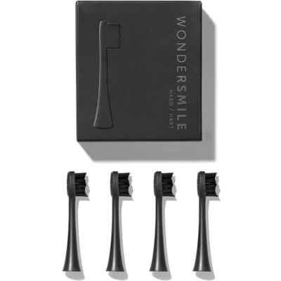 Imagen de Wondersmile Juego de 12 cepillos dentales sónicos repuesto Cabezales para (Hard, Ultimate Black)