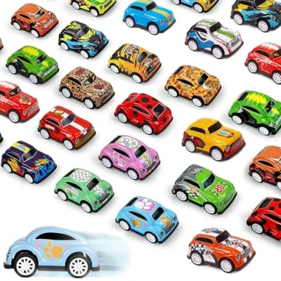Imagen de QZVCGSTA 12 Piezas Mini Coche de Carreras para Niños Juguetes Metalicos Micromachines Coches Juguete y Niñas 3+