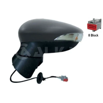 Imagen de Espejo retrovisor Alkar 6113394 izquierda imprimado eléctrico calefactable, convexo FORD: FIESTA 6 norauto, oscaro, mister auto