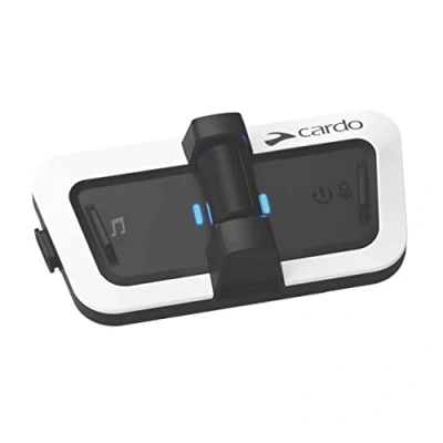 Imagen de Cardo Sistema de comunicación para Casco PACKTALK Outdoor, Ideal esquí, Snowboard y Ciclismo (Blanco, Paquete Individual)