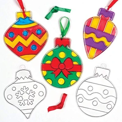 Imagen de Baker Ross Bolas Atrapasueños Navideños (Pack de 8) Artes y Manualidades Festivas