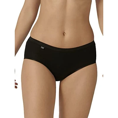Imagen de sloggi Basic+ Midi 3P, Slip, Mujer, Negro (Black), 42