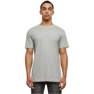 Imagen de Build Your Brand Basic Round Neck T Shirt Camiseta, Heather Grey, 5XL para Hombre