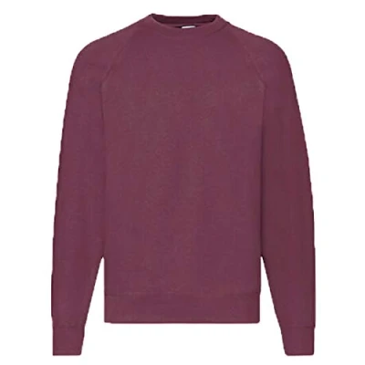 Imagen de Fruit of the Loom Basic Raglan Sudadera Granate L
