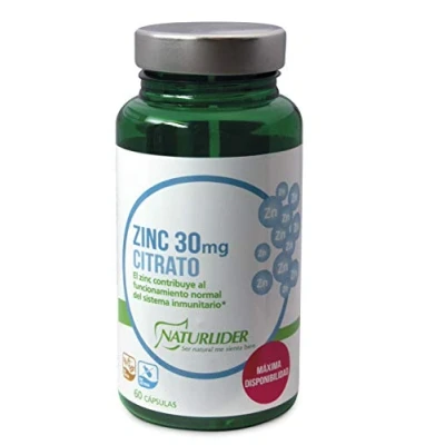 Imagen de Naturlider Zinc Citrato, Ayuda al Sistema Inmune a Prevenir Enfermedades 60 Cápsulas
