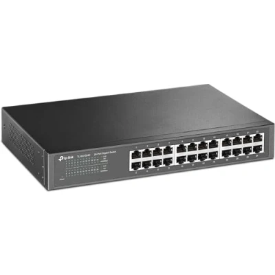 Imagen de TP Link 24 Port Gigabit Ethernet Switch, Rack Mount/Desktop, Steel Case(TL SG1024D)
