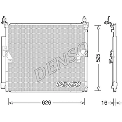 Imagen de DENSO DCN50034 Condensador con secador R 134 a TOYOTA: FJ Cruiser