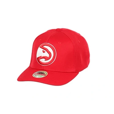 Imagen de Mitchell &amp; Ness Atlanta Hawks Red NBA Team Ground 2.0 Classic Snapback Cap One Size