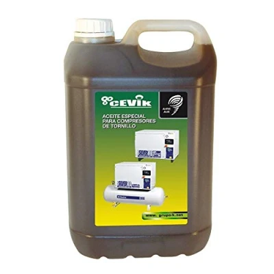 Imagen de CEVIK Pro Aceite para Compresor CA ACEITE5LCP46 5L SAE10/20 Compatible con Compresores de Tornillo Alto Rendimiento