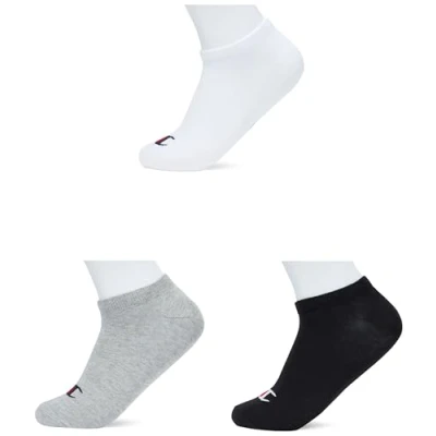 Imagen de Champion Socks Basics 3pk Sneaker Socks, Calcetines Unisex adulto, Gris Claro, 35 38
