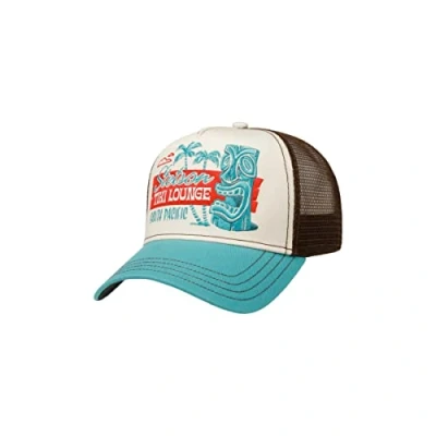 Imagen de Stetson Gorra Tiki Lounge Trucker Small Hombre de Malla béisbol Camionero Snapback, con Visera, Visera Verano/Invierno Talla única marrón