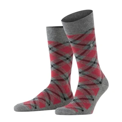 Imagen de Burlington Tartan M SO algodón estampado 1 par, Calcetines Hombre, Gris (Carbon Melange 3975), 40 46