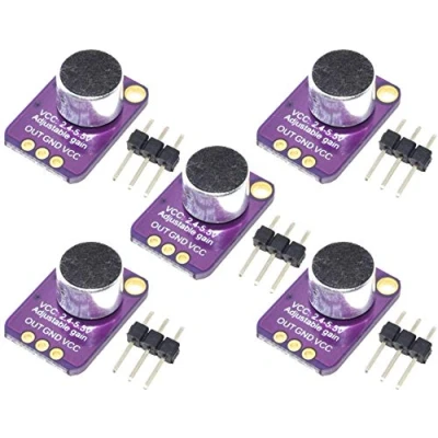 Imagen de 5pcs GY MAX4466 Electret Microphone Amplifier Adjustable Gain Module