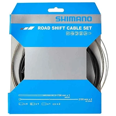 Imagen de SHIMANO Y 60098022, Kit De Cables Fundas Shno5 Schaltzugset Rennrad Schwarz Negro, Única