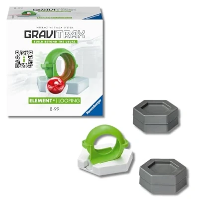 Imagen de Ravensburger GraviTrax Looping, Accesorio para Pista de Canicas, Juego Innovador y Educativo STEM, Niños 8+ Años Adultos, Compatible con Starter Set, 6 Piezas