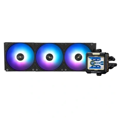 Imagen de Thermalright FW 360 Negro ARGB CPU refrigeración por agua con 3 ventiladores PWM, pantalla LCD IPS 320 x 240, enfriador líquido de para AMD/Intel PC Aio: AM4/AM5/LGA1700