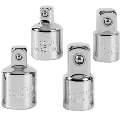 Imagen de UHARBOUR Adaptador Carraca, 3/8 a 1/2, 1/2 3/8, 1/4 1/4, 4 Piezas Juego de Adaptadores para Llaves Impacto, Llave Carraca