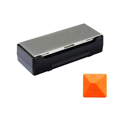 Imagen de SHARPAL 162N Afilador con piedra de diamante para cuchillos base almacenamiento, y guía ángulo, congrano 325, grano 1200 (203 mm x 76 mm)
