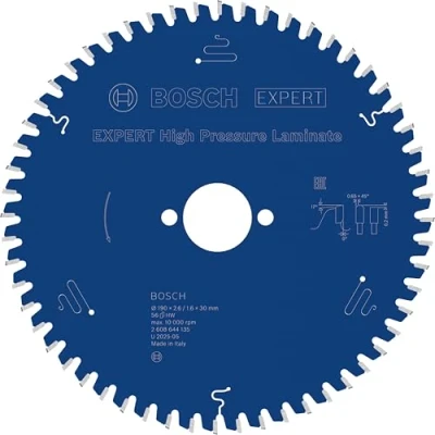 Imagen de Bosch Professional 2608644135 Disco de sierra circular CSB Expert HighPressureLamin.: 190x30x56D