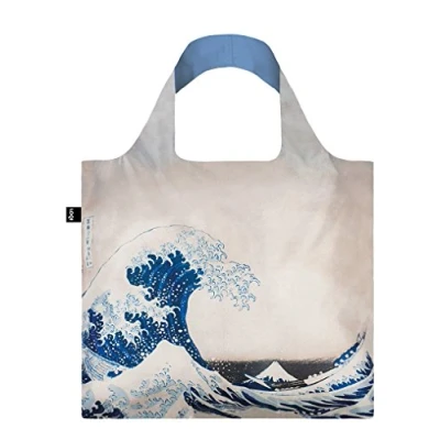 Imagen de HOKUSAI The Great Wave Bag: peso 55 g, tamaño 50 x 42 cm, Zip caso 11 11.5 Asa 27 resistente al agua, De poliéster, certificado OEKO TEX, Puede llevar hasta 20 kg