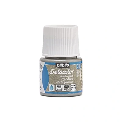 Imagen de Pébéo Setacolor Pintura para Tela (Efecto Gamuza, 45 ml), Color Gris