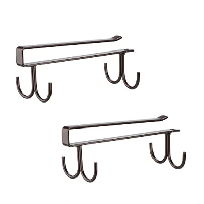 Imagen de FOMANSH Colgador Utensilios Cocina de Tazas,Soporte debajo del Armario para tazas vino,Ganchos Almacenamiento Tazas,Gabinete, Bufandas Cinturones,Organizador vasos