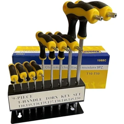 Imagen de Kippen 1068cx set 9 pcs di chiavi resistorx doppie con impugnatura in bicomponente