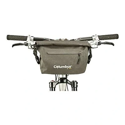 Imagen de COLUMBUS Bikepacking Bolsa Estanca para el Manillar de la Bici Convertible en Bandolera. Dry Handlebar Bag con Cierre Enrollable y tamaño Ajustable hasta 3L.