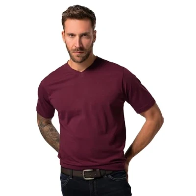 Imagen de JP1880 Herren Grosse Camiseta básica, Hombre, Talla: 6XL, Dark ruby