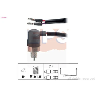 Imagen de EPS 1.860.048 Interruptor, piloto de marcha atrás Made in Italy OE Equivalent MITSUBISHI: L200 II Pick up 1.6 1987 1996
