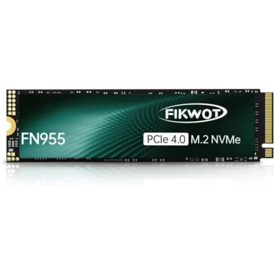 Imagen de Fikwot FN955 1TB M.2 PCIe Gen4 Unidad Interna de Estado sólido con refrigeración grafeno hasta 7350MB/s, Caché Dynamic SLC, Compatible computadoras portátiles y PC Escritorio