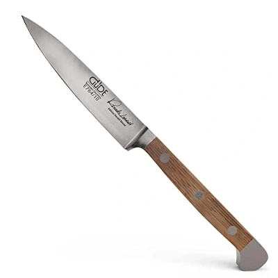 Imagen de Güde Spickmesser EICHE Serie Klingenlänge: 10 cm Fasseichenholz Solingen Cuchillo mechador Forjado, Madera de Roble Barril, Alpha FASSEICHE Doble virola, Hecho a Mano en Alemania, Chrome Steel