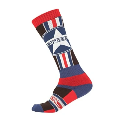Imagen de O&#039;neal Pro MX Socken Einheitsgröße Afterburner Blau/Rot/Schwarz Oneal