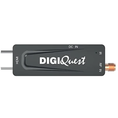 Imagen de Digiquest DecoderTerrestre, XO Stick, DVB T2, Negro Ahorra energía aprovechando la alimentación de TV, Mando a Distancia 2 en 1, Ideal para TV Pared