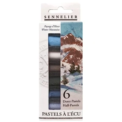 Imagen de Sennelier Half Pastel 6 Stick Set, Pigmento, Invierno, Juego de