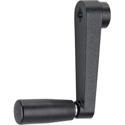 Imagen de Halder 24330.0422 Manivelas/Zinc Fundido a presión, Black Textured Matte, l=64 mm/s=10 mm