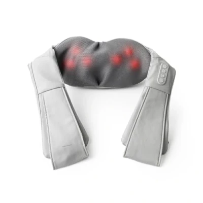 Imagen de InnovaGoods® Masajeador de Cuello y Hombros, Shiatsu Cervical Eléctrico con Función Calor, 2 niveles intensidad, cabezales ergonómicos rotativos, Ideal para cuello, espalda, lumbar