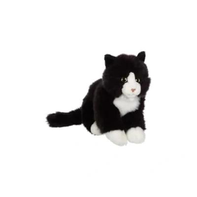 Imagen de Gipsy Gato de Peluche mimiz 28 cm, Color Negro y Blanco (070623)