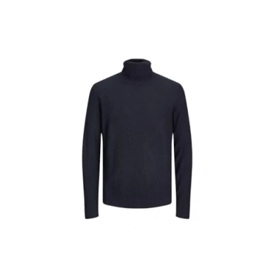 Imagen de JACK &amp; JONES Jorkyle Cuello Enrollado Jersey de Punto, Negro (Total Eclipse), L para Hombre