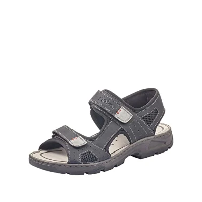 Imagen de Rieker 26156, Sandalias Hombre, Black/Grey 02, 43 EU