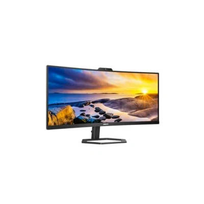 Imagen de Monitor Philips 34E1C5600HE/00, 34 &quot;, WQHD, 4 ms, 100 Hz, USB, HDMI, USB C, Webcam, Micrófono, VA, Negro