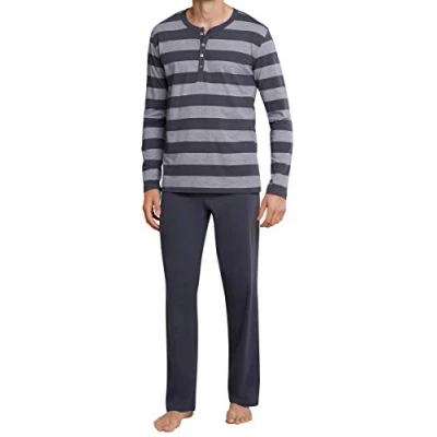 Imagen de Schiesser Anzug Lang 159631 Conjuntos de Pijama, Antracita, XXX Large para Hombre