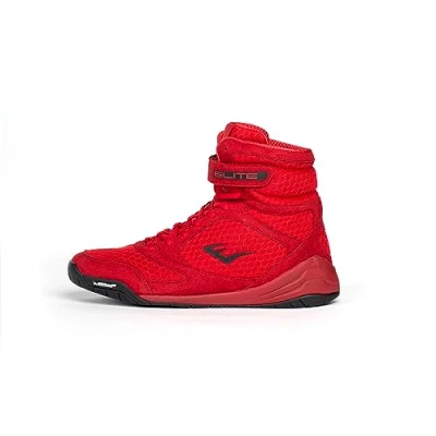 Imagen de Everlast Elite V2 Red 8 zapatos de boxeo, tu mejor compañero entrenamiento para excelencia y durabilidad, 2, calzado entrenamiento, Rojo ,