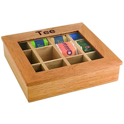 Imagen de Assheuer &amp; Pott ASS11775 Caja para té con 12 compartimentos (30 x 28 cm, altura 9 cm)