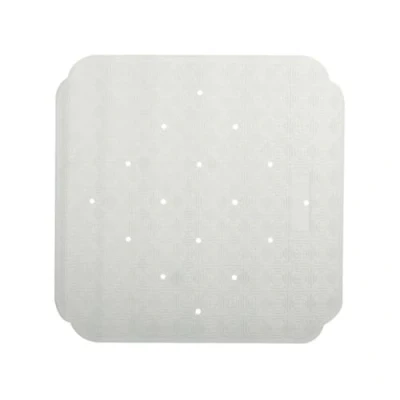 Imagen de Spirella Ruby Alfombrilla de Ducha (antibacteriana, Antideslizante, con ventosas, 53 x cm, Caucho Natural), Color Blanco